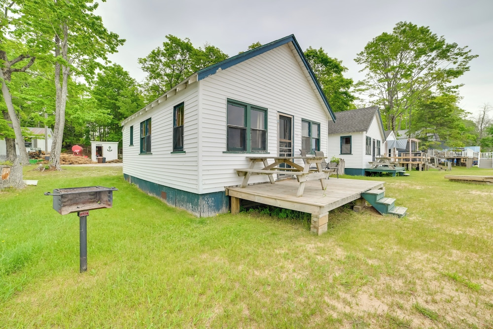 Dock & Beach Access: Lakefront Cabin in Cedarville
