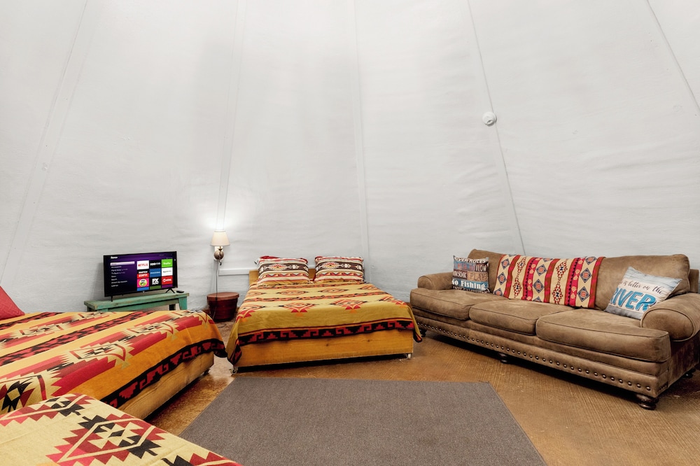 Tipis on the Guadalupe