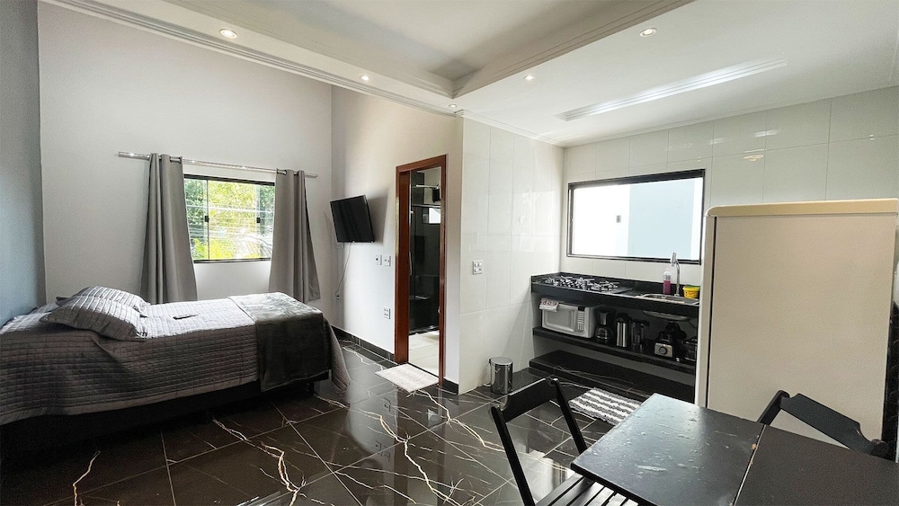 The Férias Loft confortável c cozinha