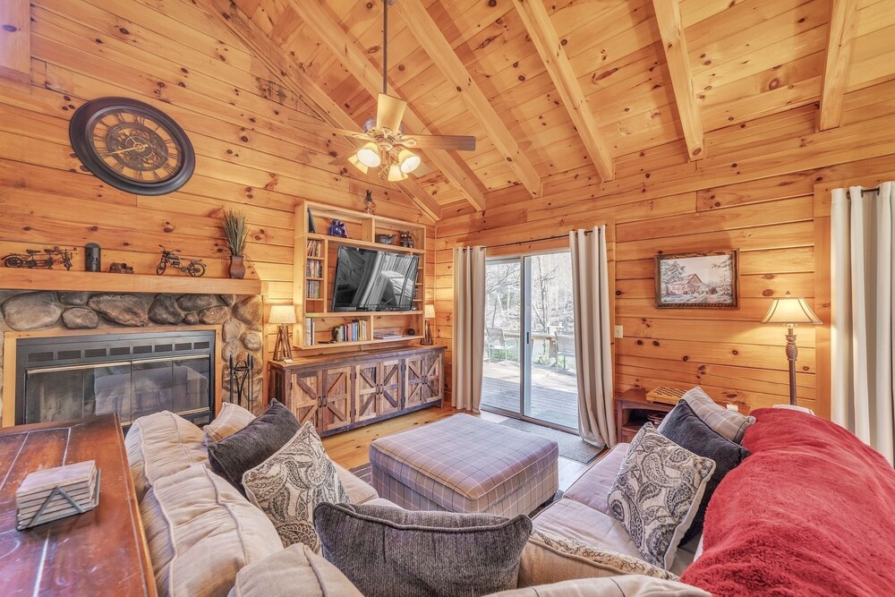 Waterfront~log Cabin On The Broad River In Lake Lure 2 Bedroom Cabin by RedAwning view 5