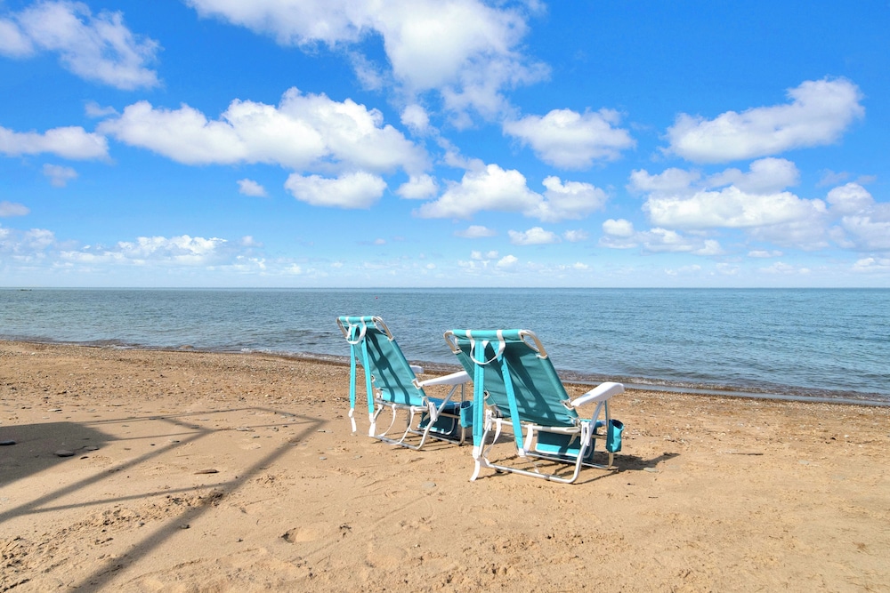 Private Beach & Sauna: Lakefront Deckerville Home!