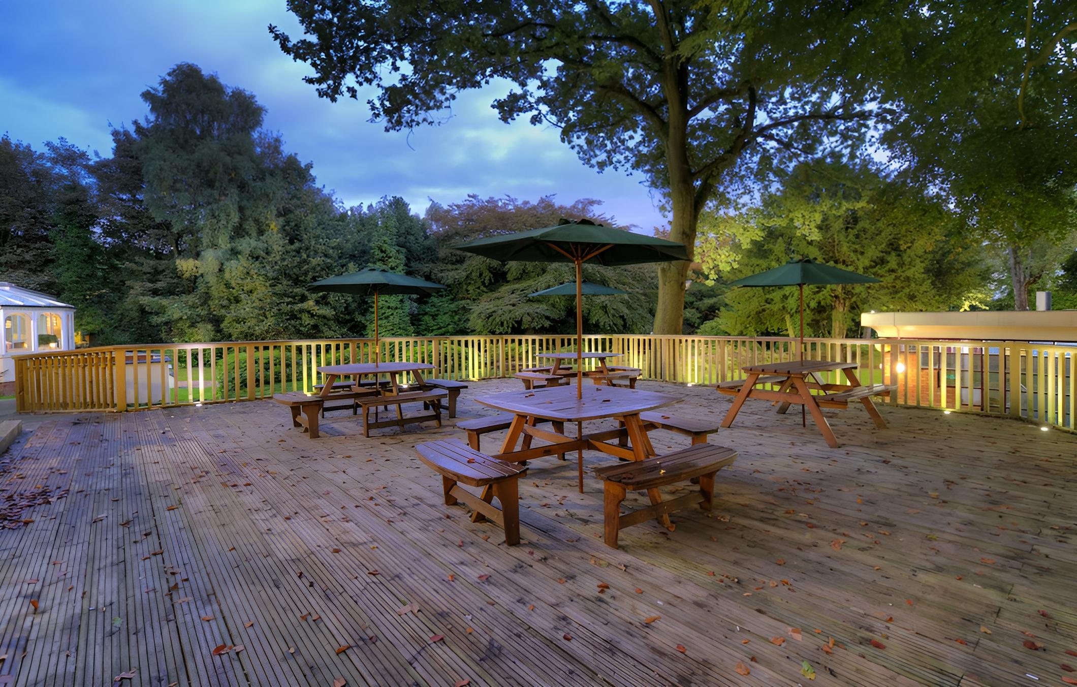 outdoor BBQ area