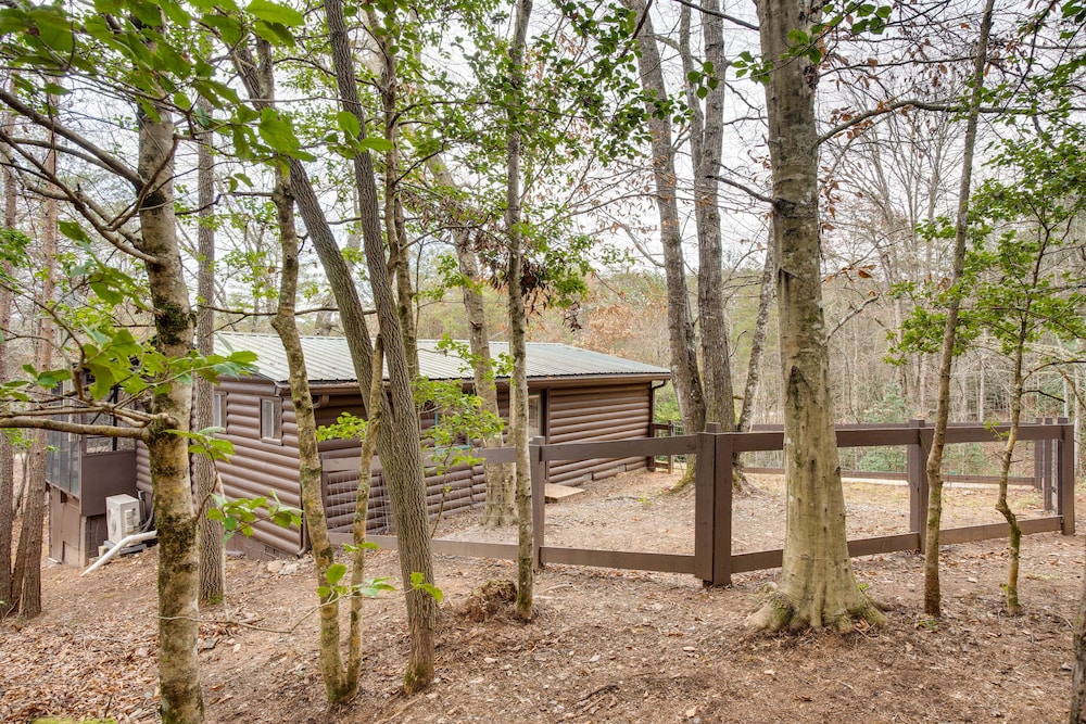 Peaceful Warne Cabin: Fenced Yard & Screened Porch view 2