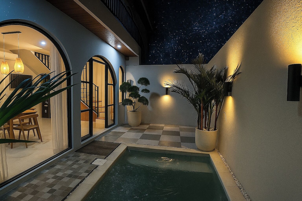 Modern Private Pool Villa with Balcony