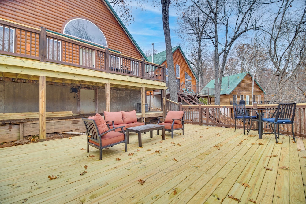 Boat Dock & Deck: Waterfront Cabin on Grand Lake