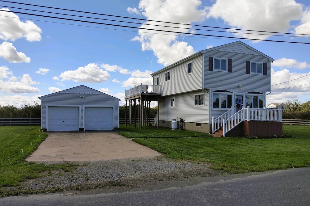 Waterfront Home w/ Large Deck & Dock on Narrow Bay view 5
