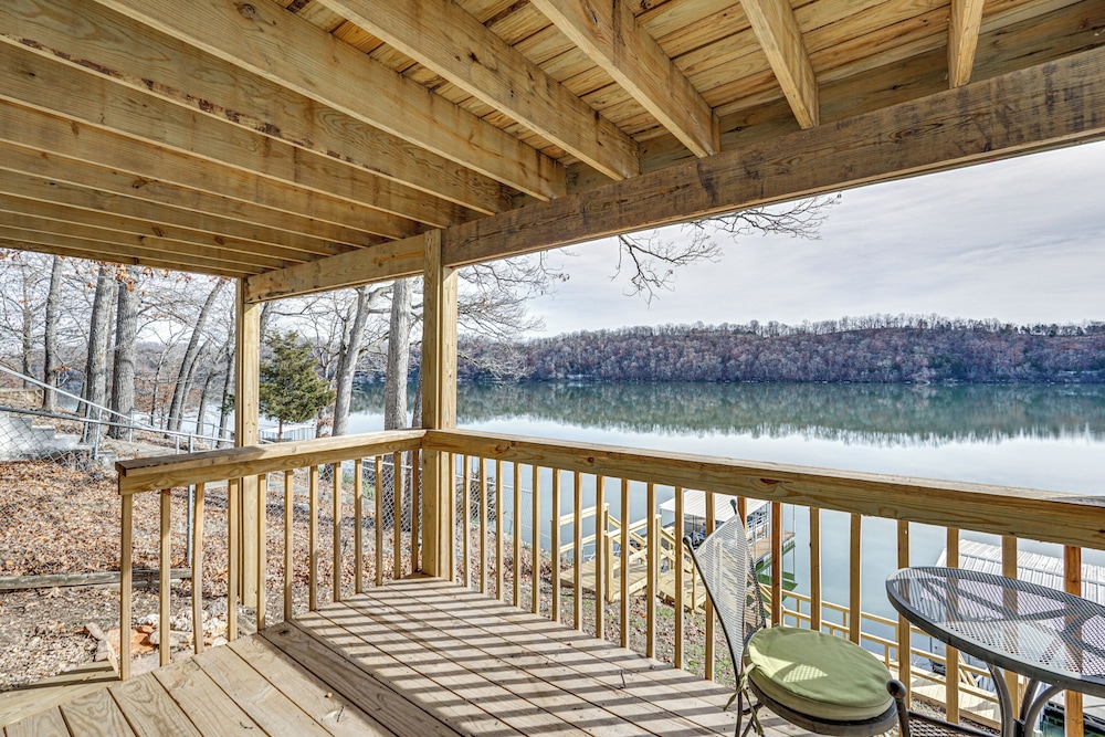 Private Dock & Decks: Lakefront Retreat in Stover!