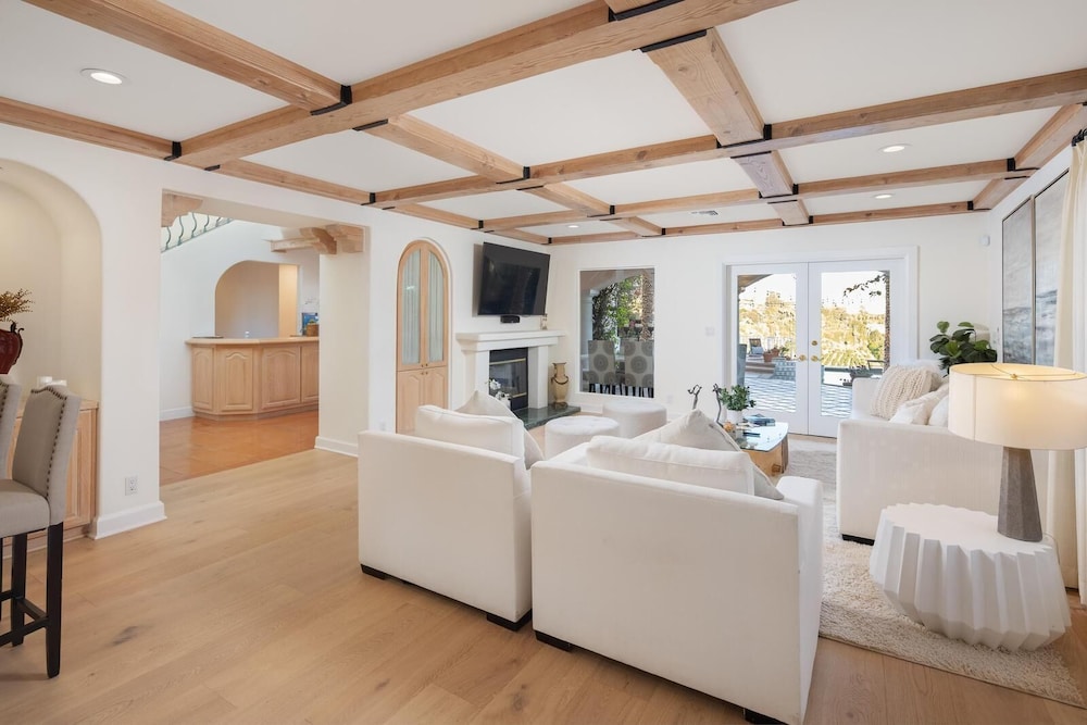 Stradella Spanish - Contemporary Mediterranean Estate w/ Resort-style Yard