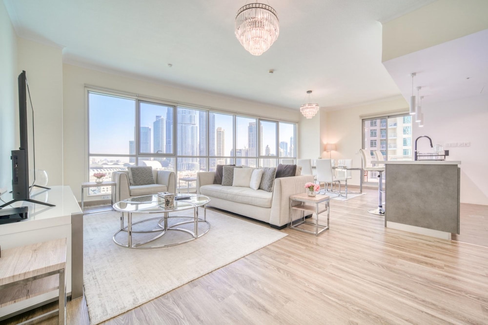 Upscale 2BR w Burj Khalifa Fountain Views