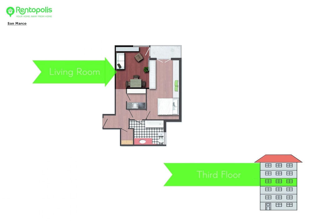 S Marco - Bright Central 1bdr With Balcony in Brera