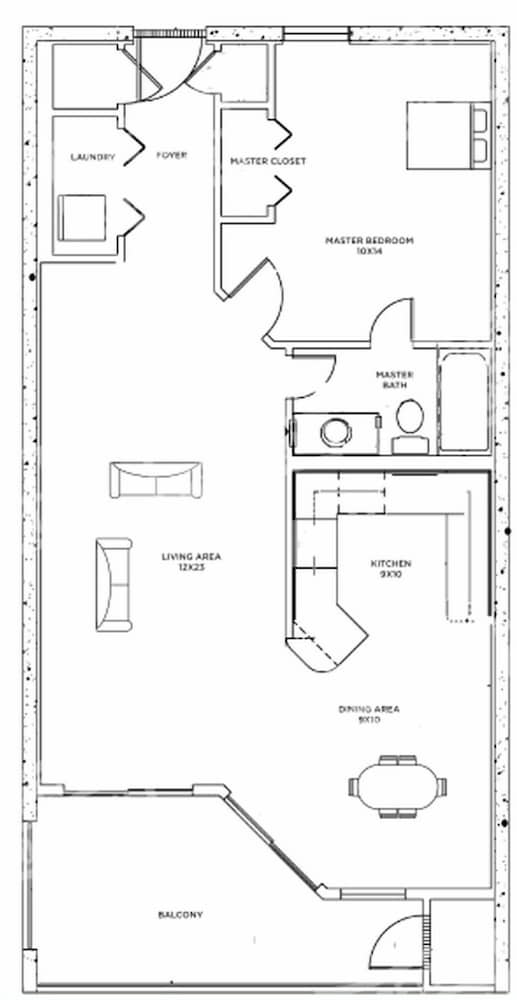 Phoenix X 1405 1 Bedroom Condo