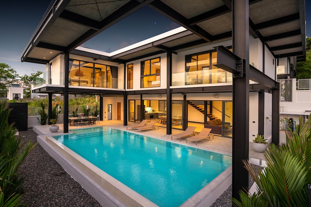 Trendy Modern Pool Villa Sunset Garden 4 view 5