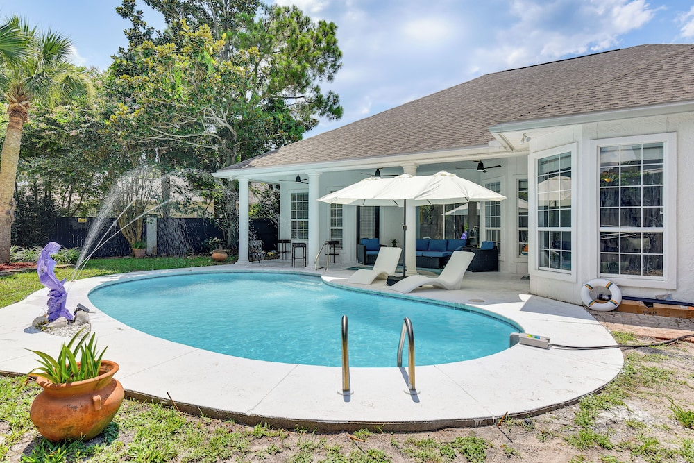 2 Mi to Beach: Luxe PCB Escape w/ Outdoor Space!