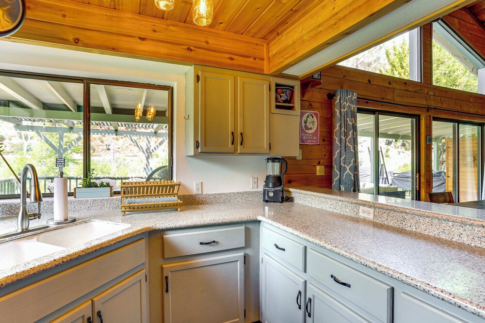 Scenic Riverfront Escape w/ Sauna in Junction City