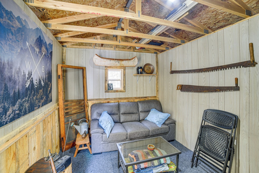 Ice Fish & Snowmobile: Riverfront Manistique Cabin