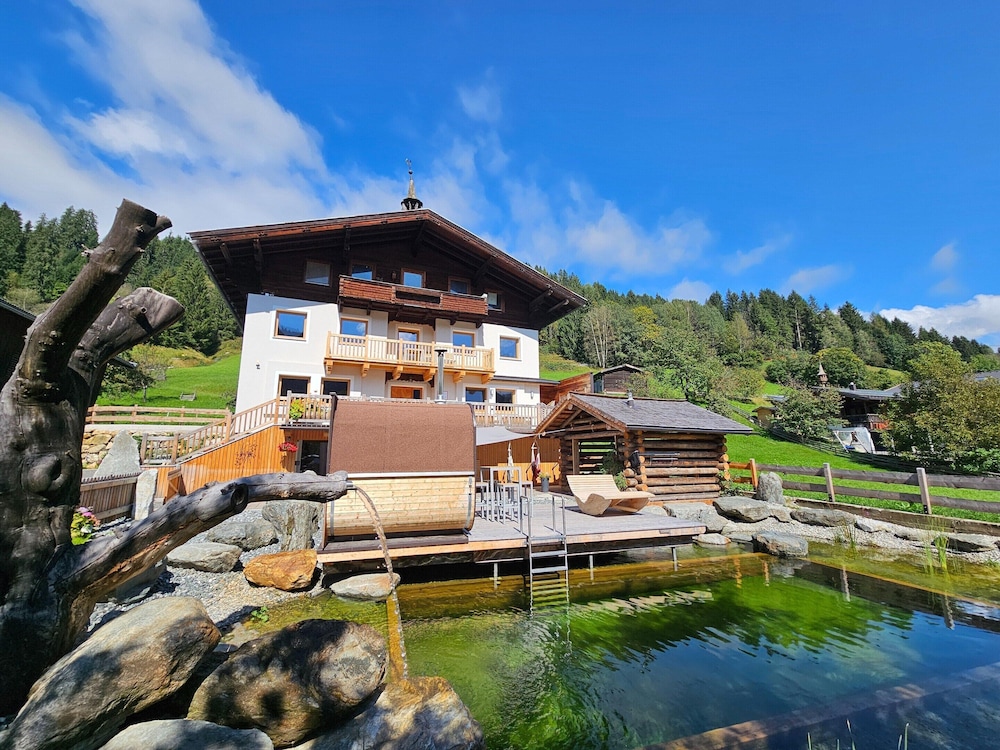 Bauenhaus With Swimming Pond and hot tub