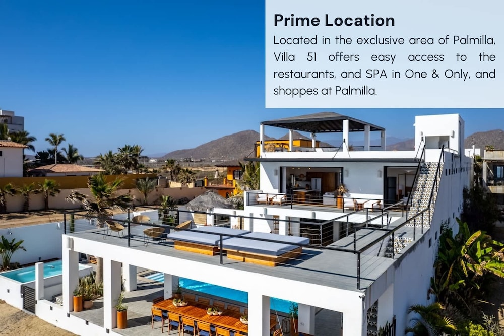 Oceanfront 10 BR Villa With Pool - Jacuzzi - Beach