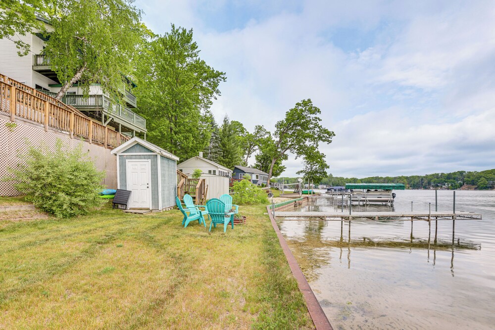 Dock + Views: Scenic Lakefront Escape in Harrison