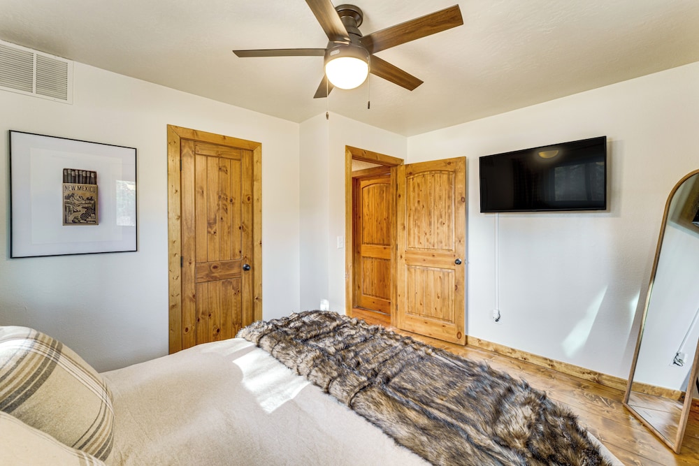 Hot Tub + Fireplace: Cozy Angel Fire A-frame Cabin