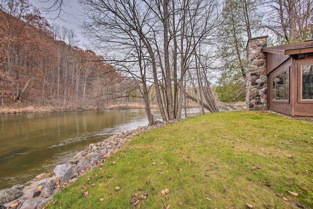 Manton Riverfront Cabin - Grill, Fire Pit  Kayaks - Property Image 8