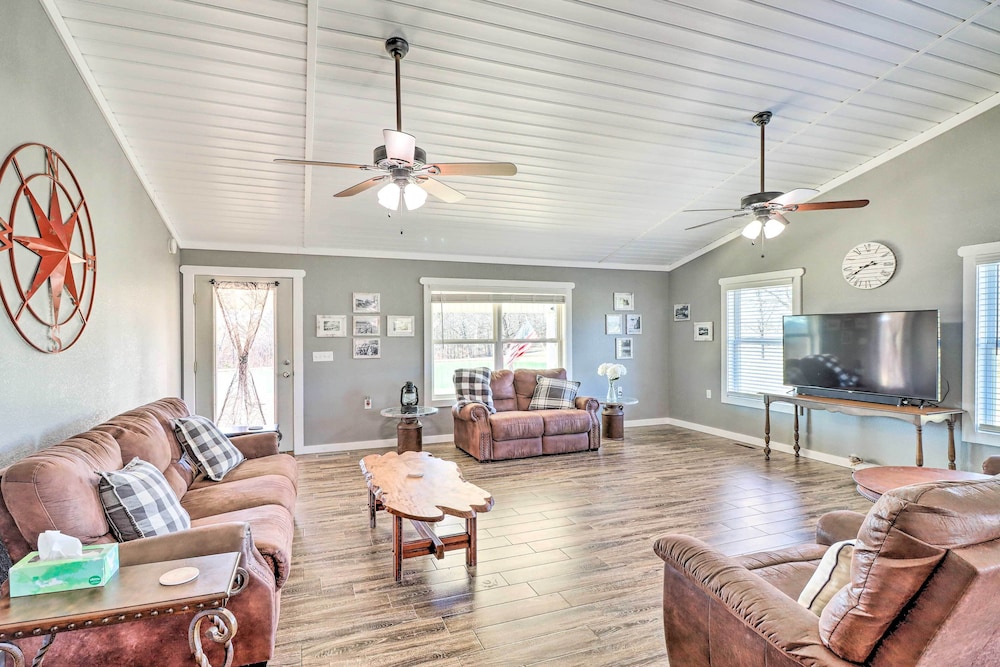 Greers Ferry Retreat w/ Deck & Stocked Pond!
