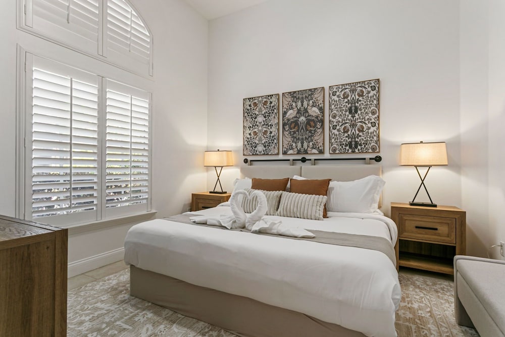 Waterfront Pool Pickleball Court Game Room