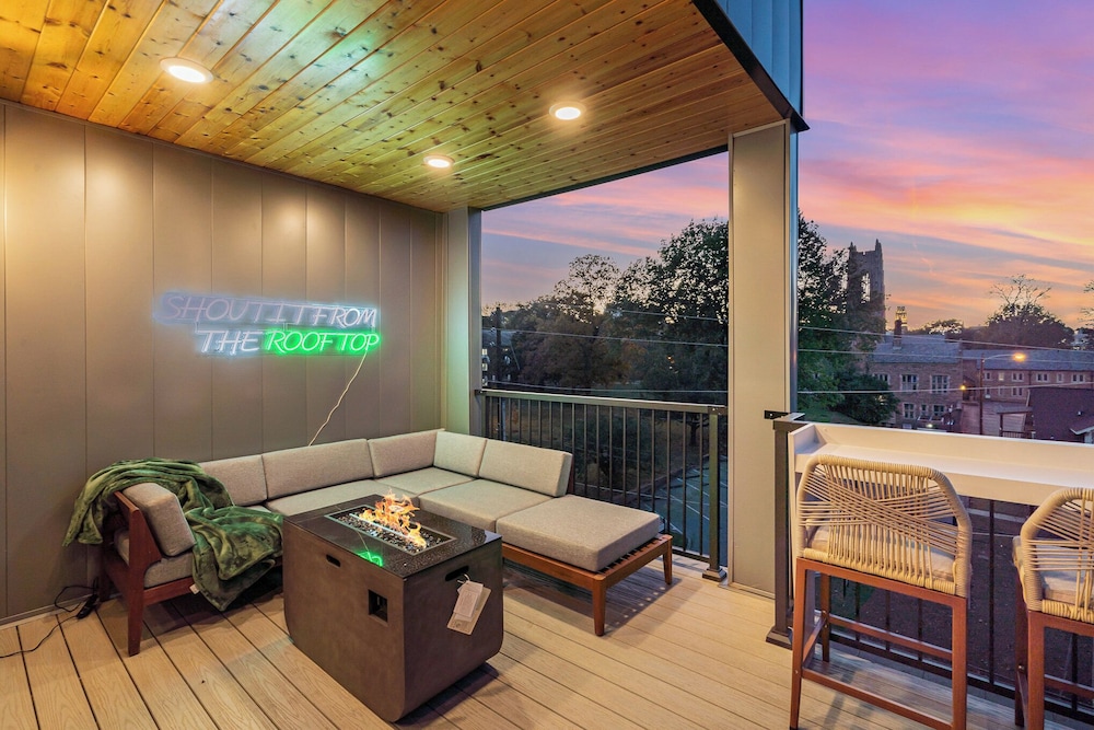 Luxe-rooftop Echo-private Deck-4 Mins Broadway