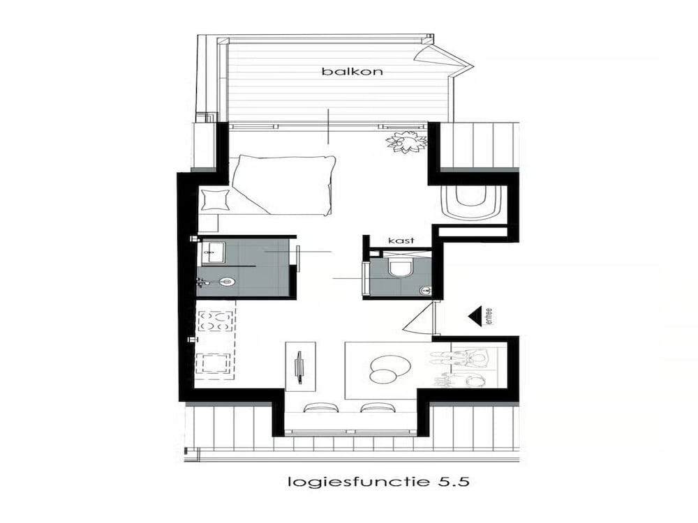 2-person Lodge on 2nd Floor With View of Dunes