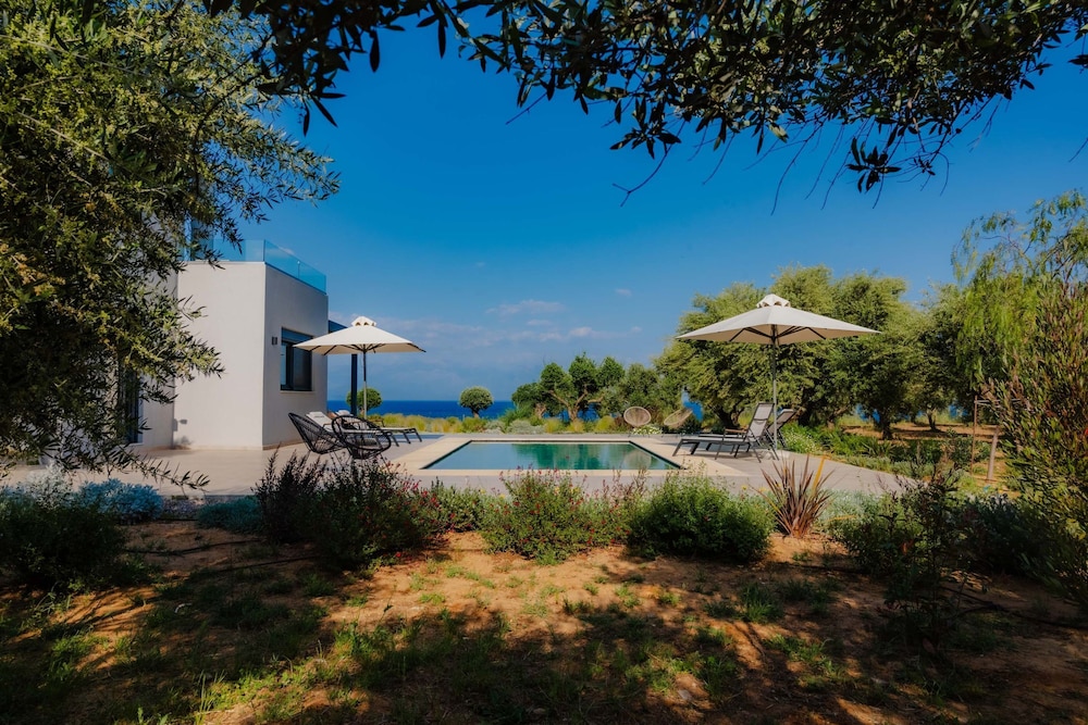 Oceanfront Villa Elaia Private Pool Panoramic Views