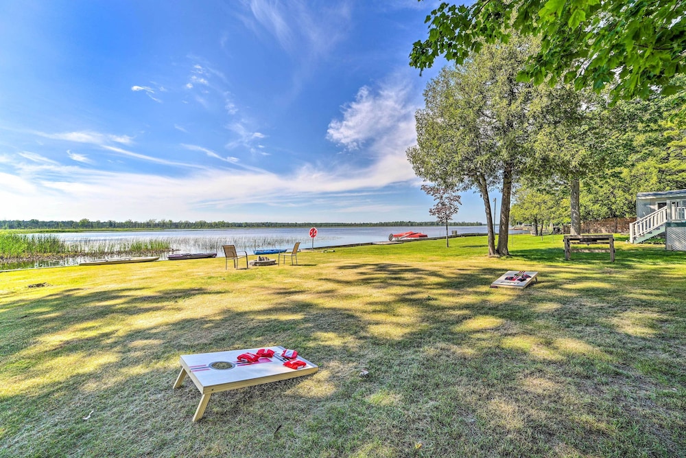 Waterfront Tawas Lake Retreat w/ Fire Pit!