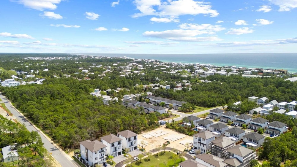 Luxe 30A Home w/ Pool, Outdoor Dining, Golf Cart, & Minutes to Beach