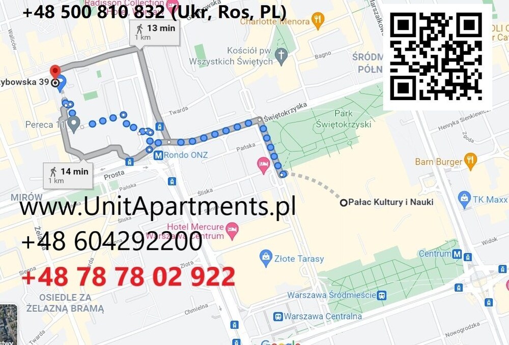 UNIT Short Rent Apartment by Warsaw Metro Station