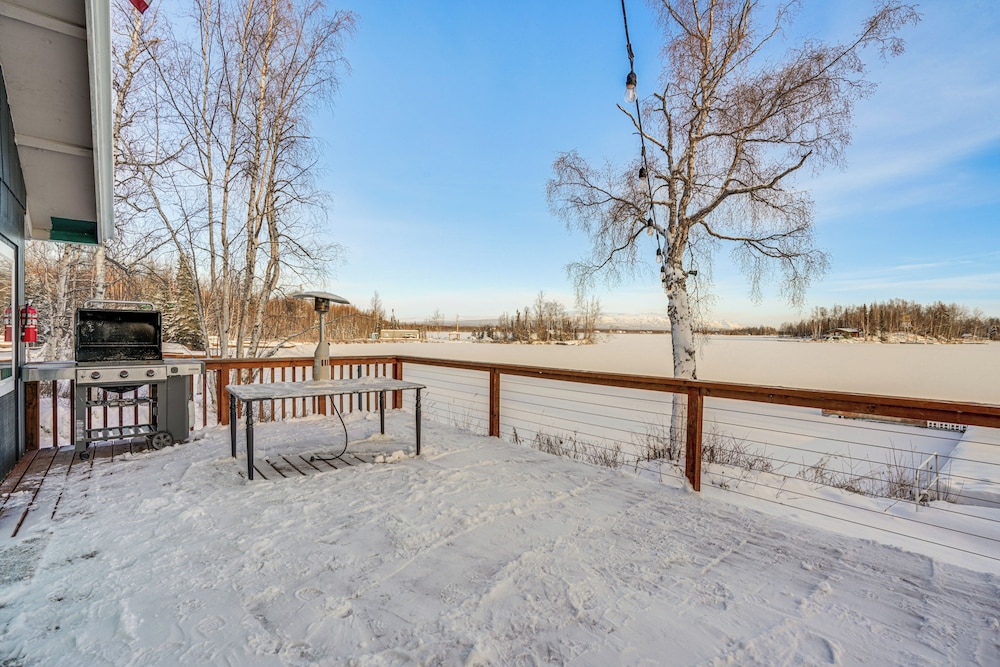 Scenic Waterfront Big Lake Home: Fish, Boat, Sled!