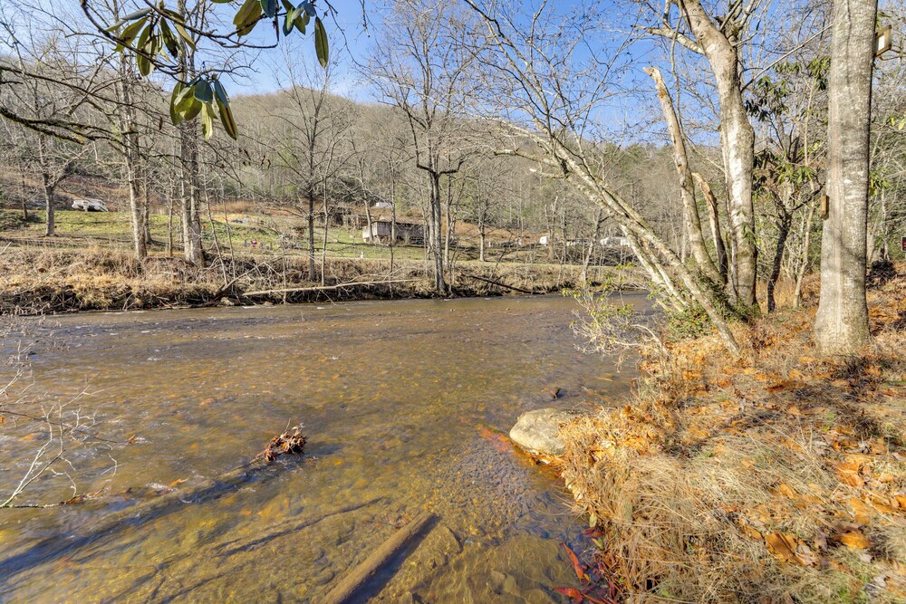 Riverfront Cabin w/ Mtn Views in Robbinsville