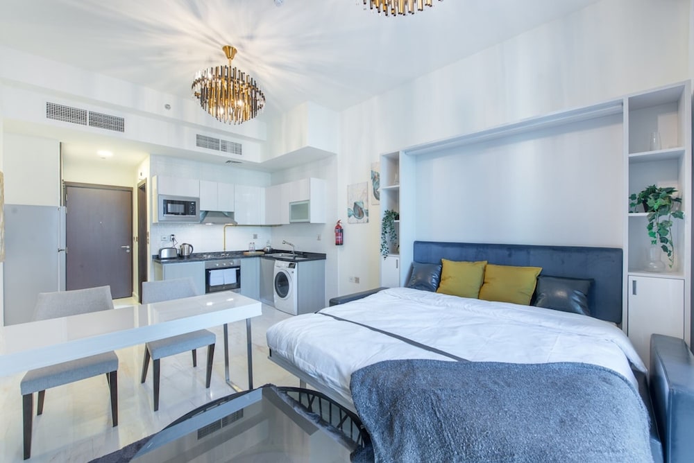 Awesome Studio Apartment With Burj Khalifa View at Business Bay