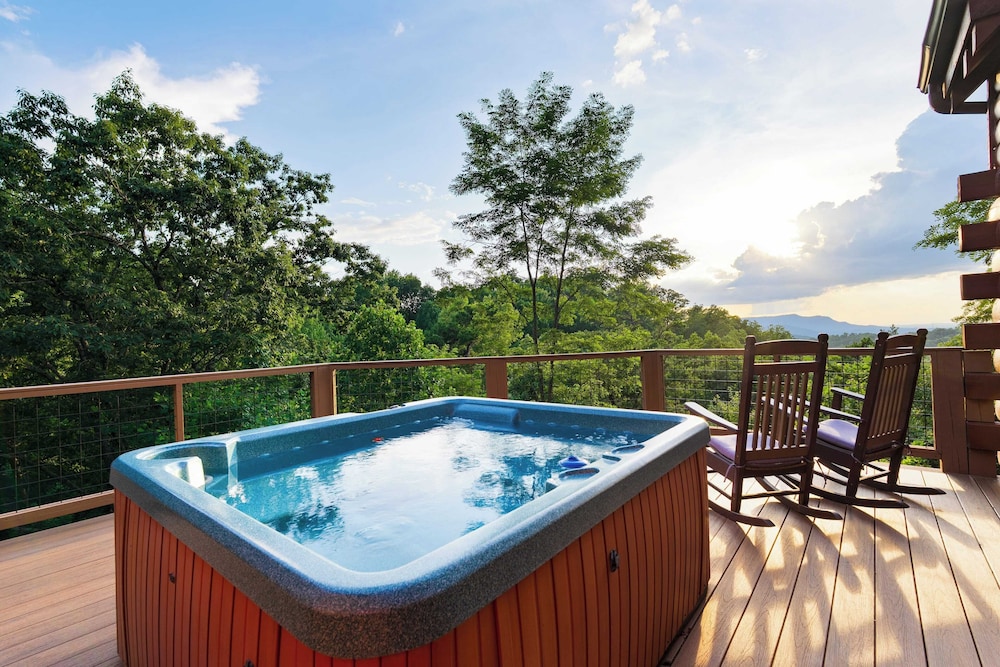 Sleeps 26, 2 Homes Theater Room, Game Room, Hot Tub, Smoky Mountain Views