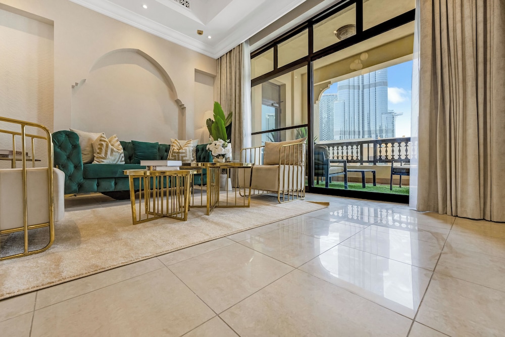 Durrani Homes - Luxe Living at Souk Al Bahar with Burj Khalifa and partial Fountain view