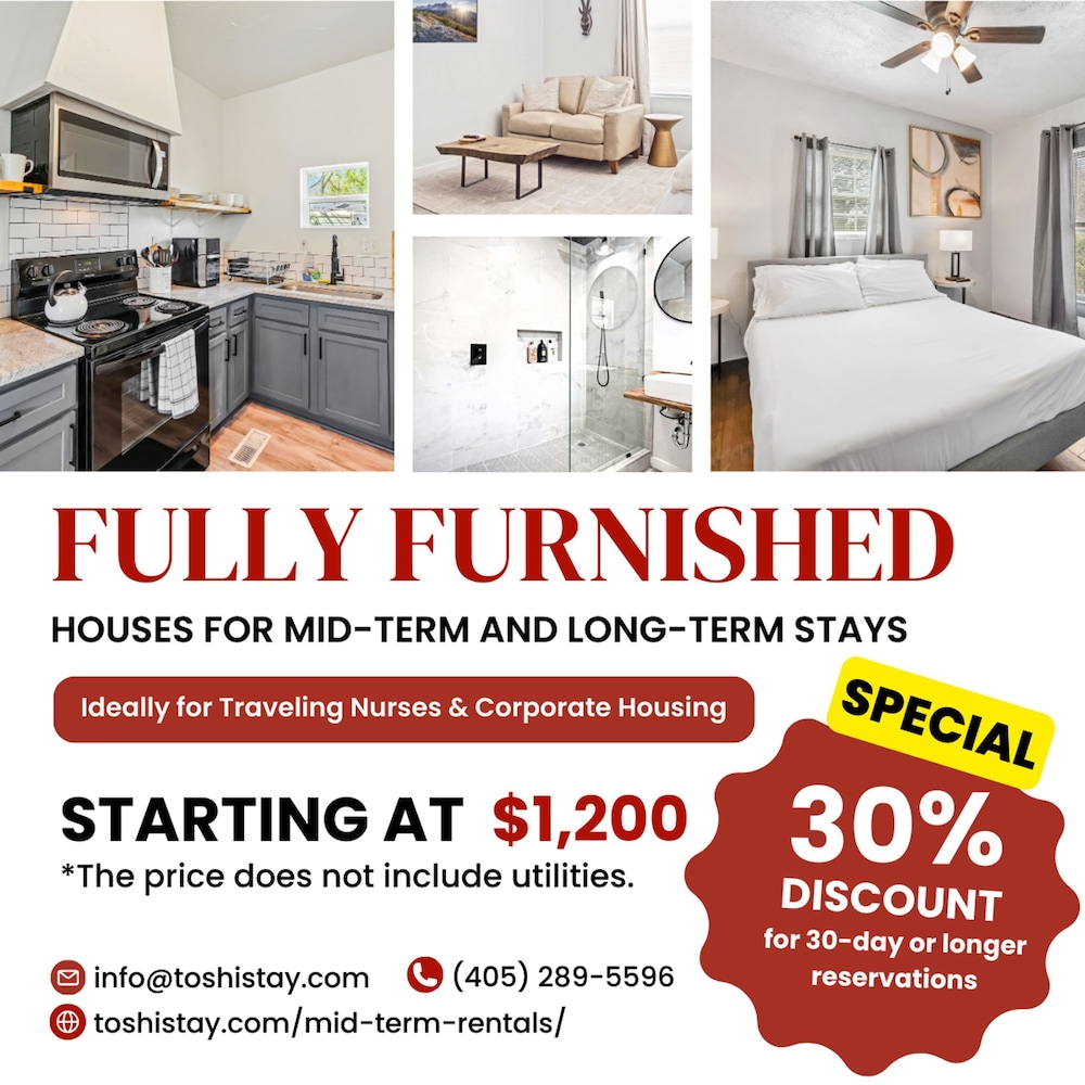 Serene 1BR Escape Near Bricktown - 32A