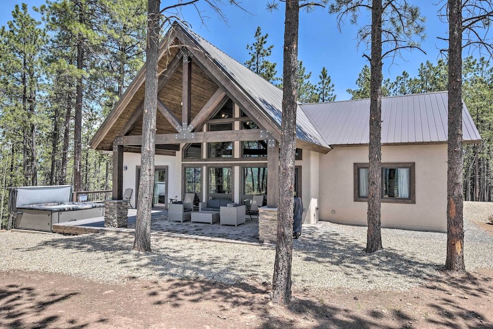 Custom Angel Fire Home: Views, Hot Tub & Fire Pit! view 5
