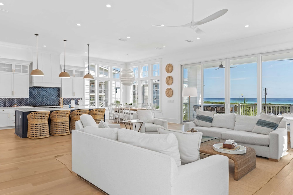 Sleeps 24 Beach Retreat w/ Pool, Rooftop Deck, Steps to Inlet Beach & Near Rosemary, Alys, Seacrest Dining & Shops The Palm 30A by Avantstay