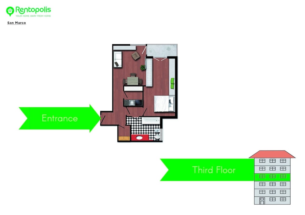Modern Split Level Apartment