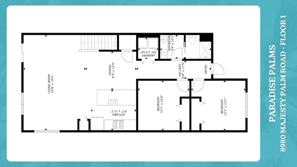 Paradise Palms Resort 5 Bedroom Private Pool Townhome 5 Townhouse