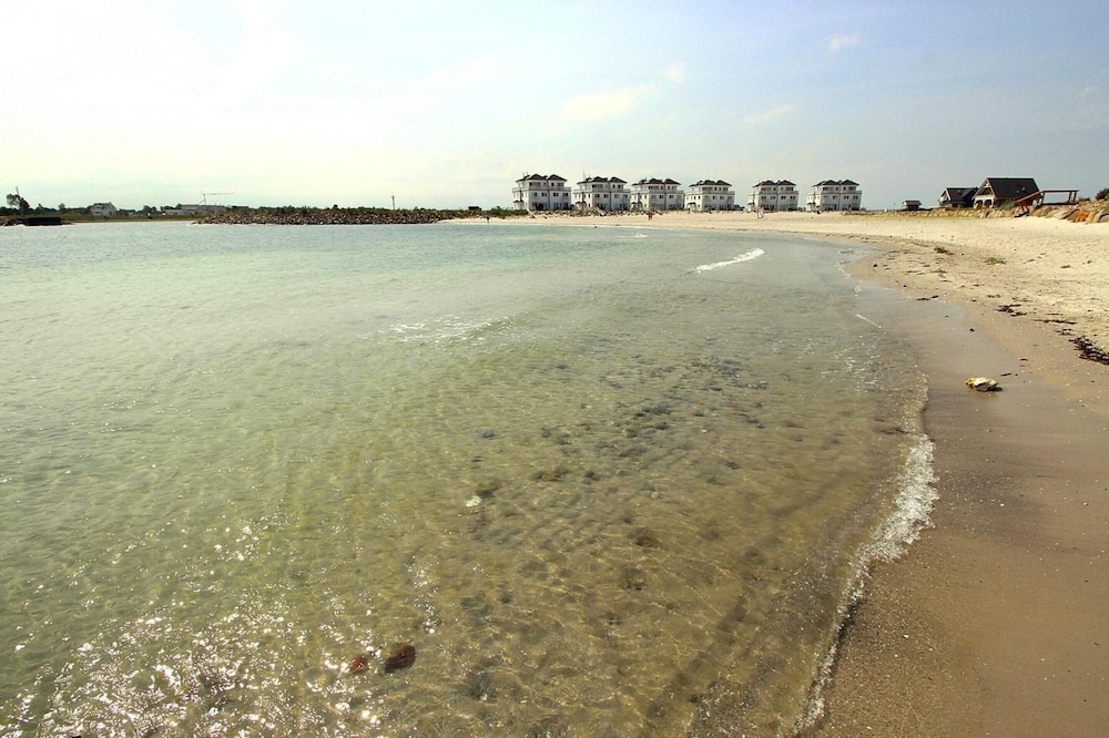 Haus in Olpenitz mit Strand und Meerblick