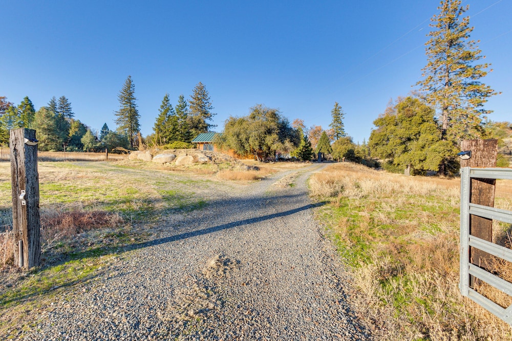 33 Mi to Yosemite NP: Custom Log Home w/ Deck!
