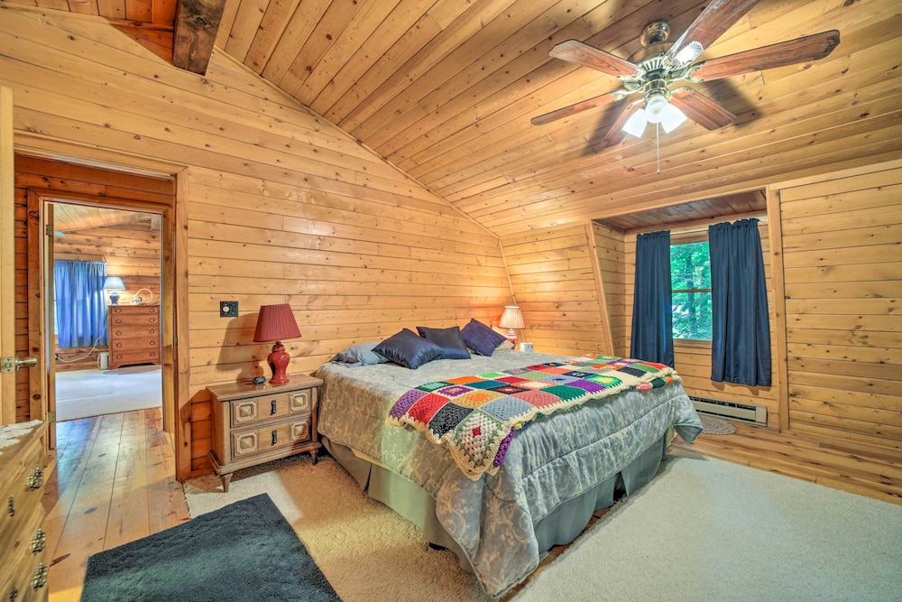 Scenic Creekside Cabin w/ Wraparound Porch! view 4