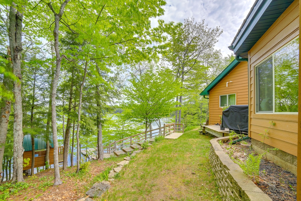 Lakefront Cabin w/ Dock & Trails, Mins to Town! view 5
