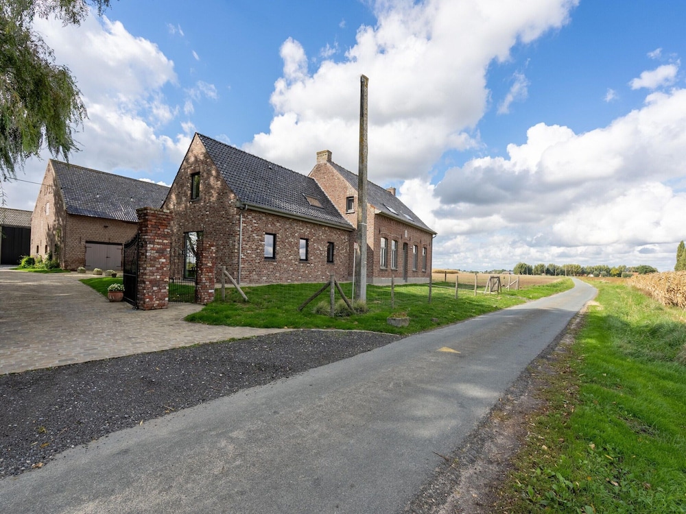 Spacious Holiday Home With Pond in Poperinge