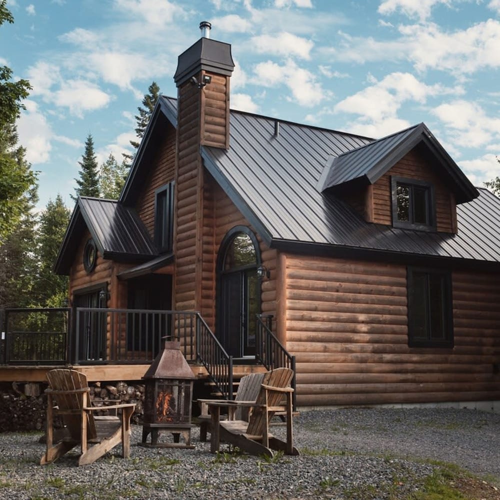 Chalet Bonheur -spa in Nominingue