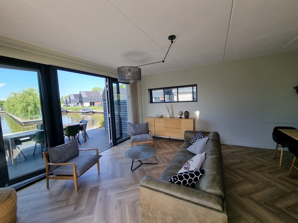 Water Villa in Balk With Private Jetty