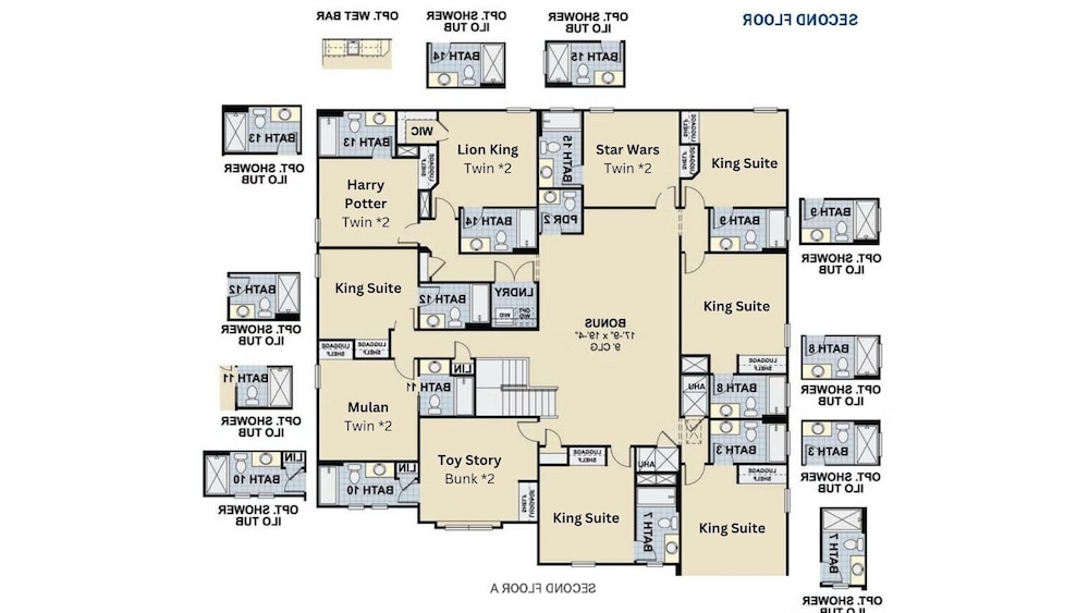 Magical 15-bedroom Villa Game Room, Theater & More!